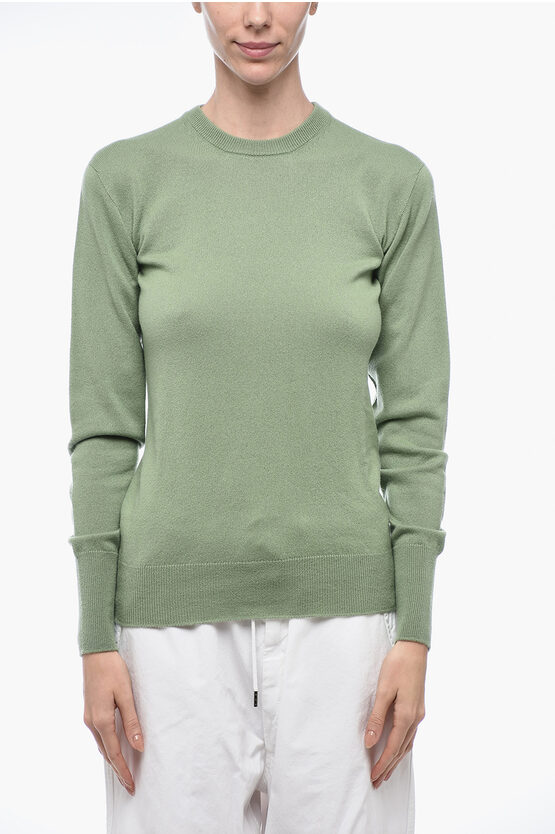 Shop Jil Sander Crew Neck Pure Cashmere Sweater