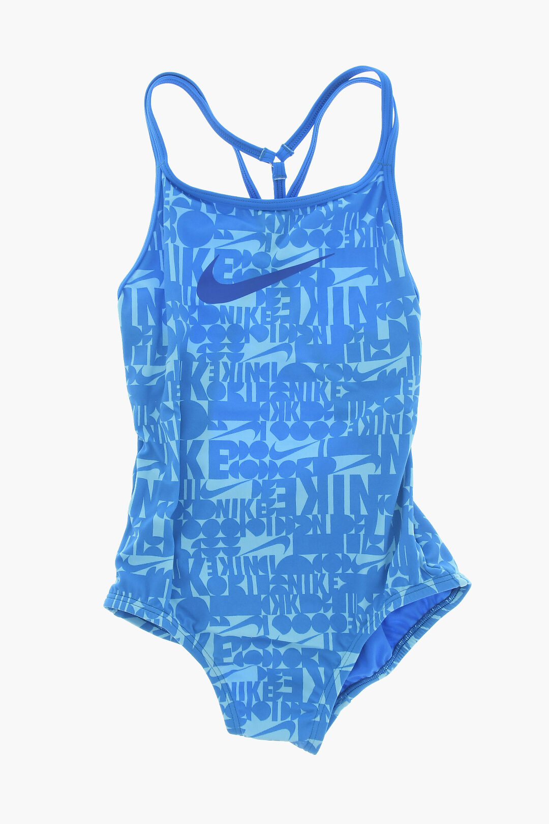 Nike KIDS SWIM All-Over Logo Nylon Stretch One Piece
