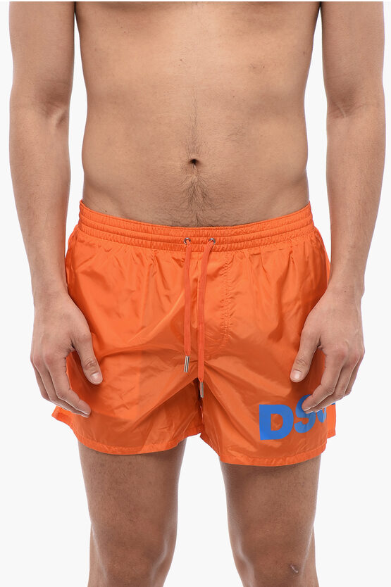 Dsquared2 Swim Boxer With Contrasting Logo