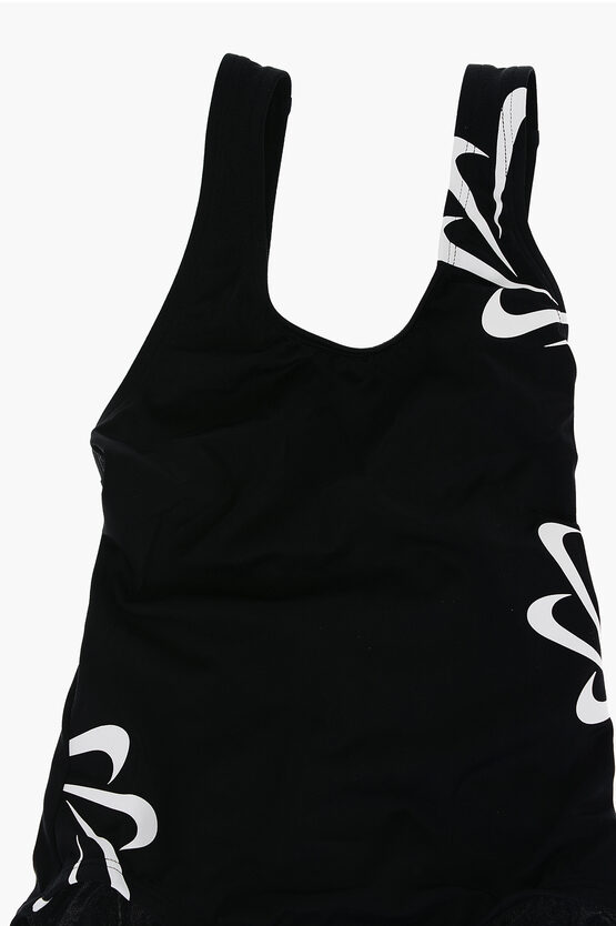 SWIM Costume da Bagno Intero con Multi Logo a Contrasto