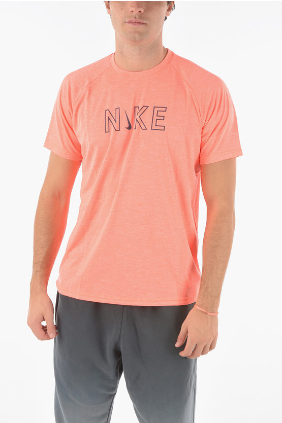 Nike Swim Crew-neck Dri-fit T-shirt In Pink