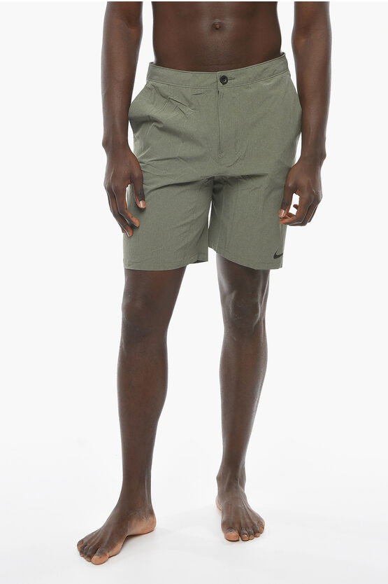 Nike Swim Dri-fit Merge Shorts With 3 Pockets In Green