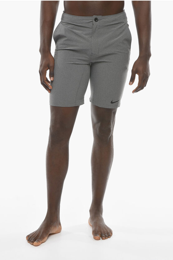 Nike Swim Dri-fit Shorts With 3 Pockets In Gray