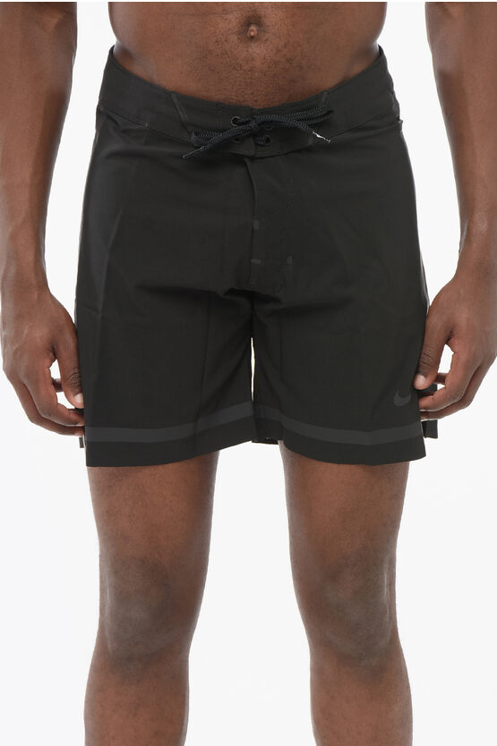 Nike Swim Engineered Solid Color Swim Shorts With Back Pocket