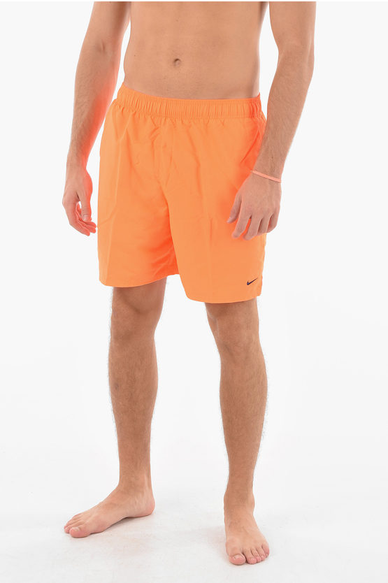 Nike Swim Fluo 2 Pockets Boxer Swimsuit In Orange