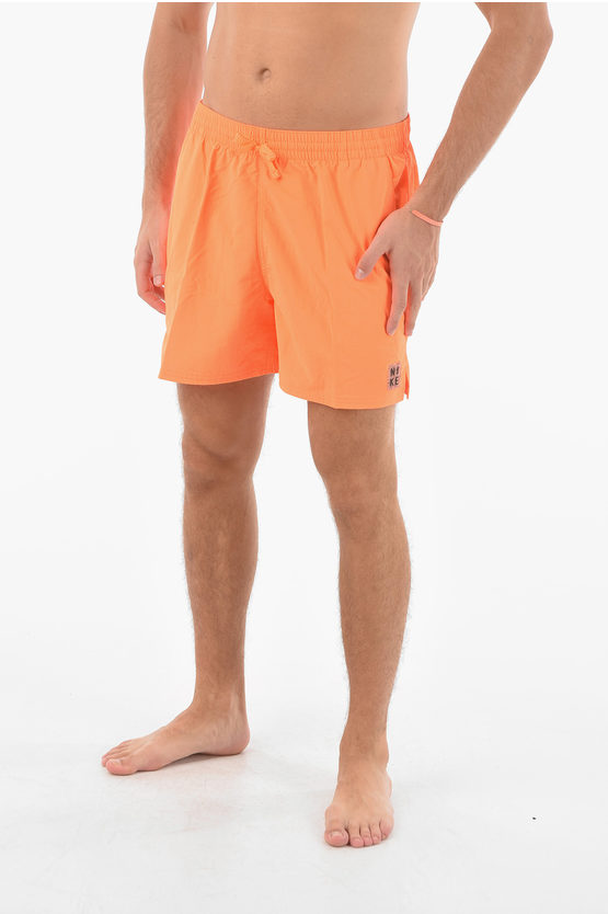 Nike Swim Fluo 3 Pockets Boxer Swimsuit In Orange