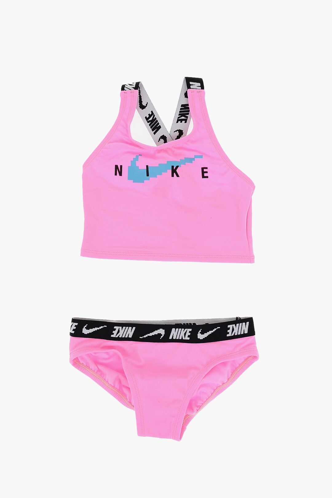 Nike KIDS SWIM Solid Color Bikini with Logoed Bands girls - Glamood Outlet