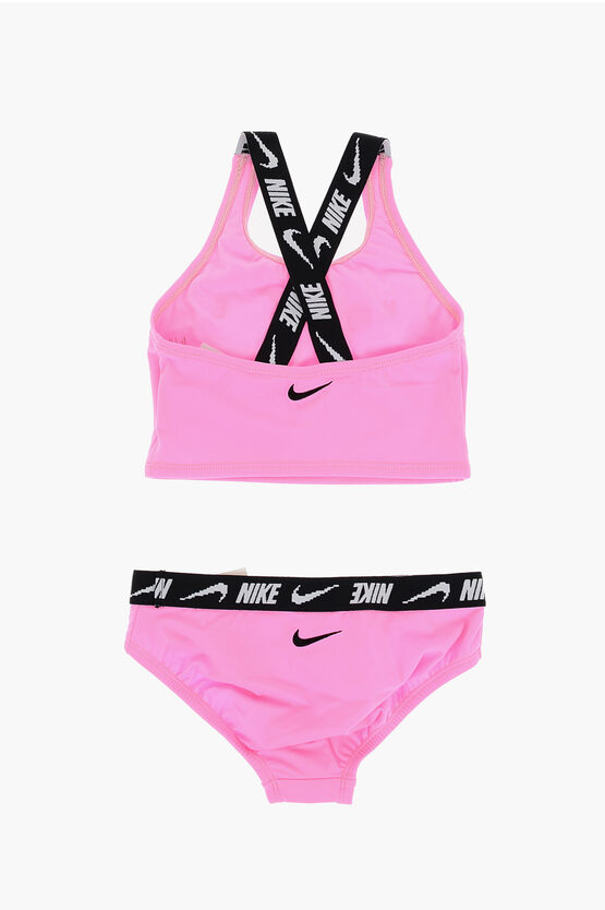 Nike KIDS SWIM Solid Color Bikini with Logoed Bands girls - Glamood Outlet