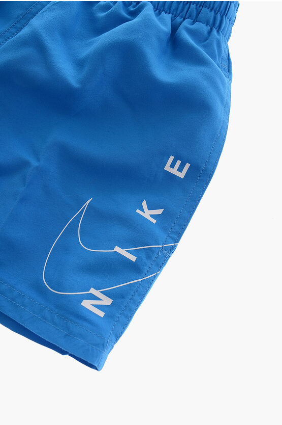 SWIM Solid Color Swim Shorts with 2 Pockets