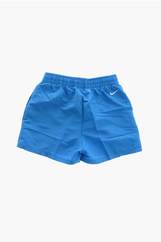 SWIM Solid Color Swim Shorts with 2 Pockets