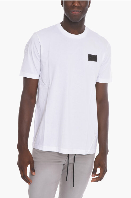 Diesel T-just T-shirt With Logo Patch In White