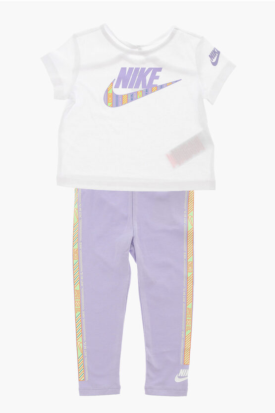 Shop Nike T-shirt And Joggers Set With Printed Logo