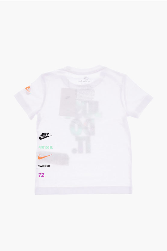 T-Shirt Girocollo con Logo Stampato