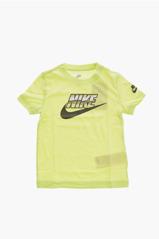 T-Shirt Girocollo con Logo Stampato