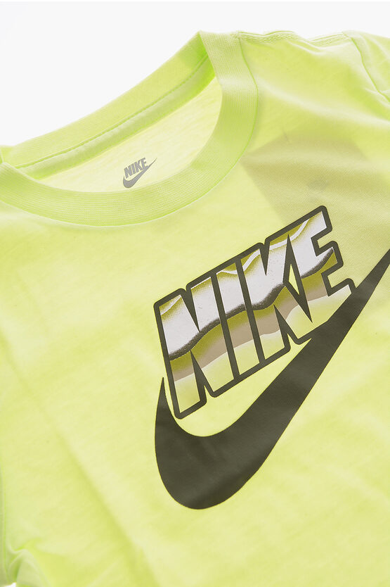 T-Shirt Girocollo con Logo Stampato