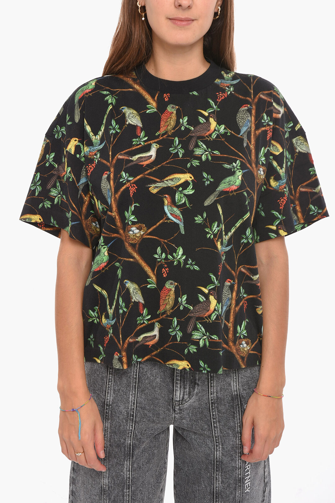 T-shirt Girocollo Con Stampa Centrale - Foto 12