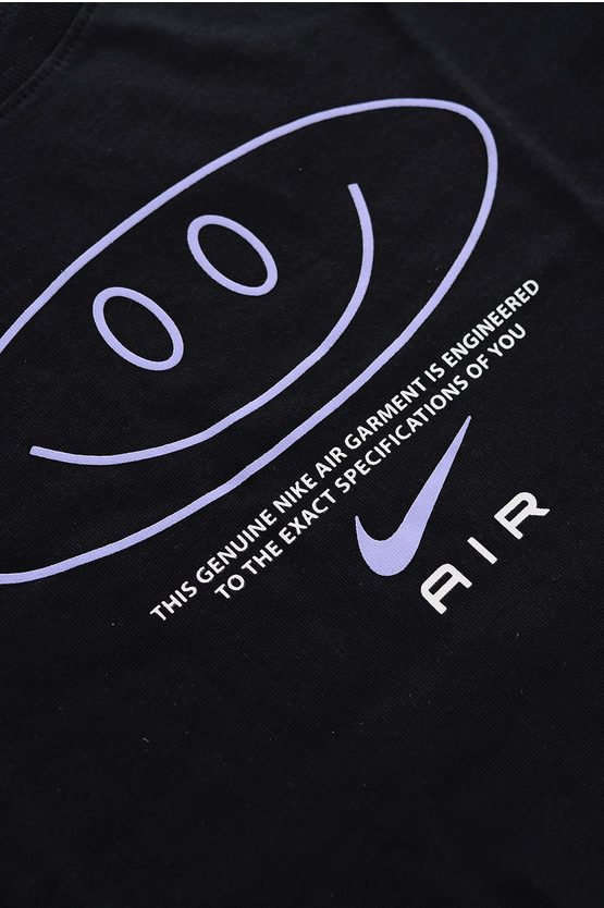 T-shirt Girocollo Crop Stampata