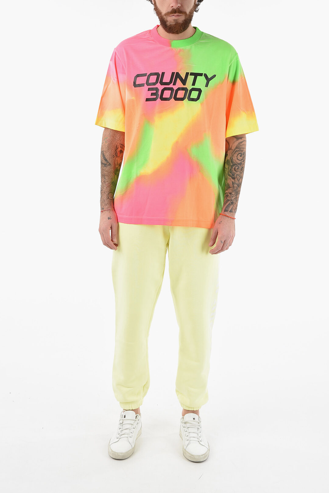 Marcelo Burlon T-shirt girocollo con stampa BMB11780010 main image 1