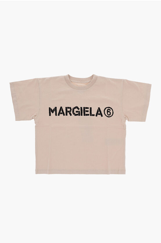 T-shirt Girocollo in Cotone Oversize