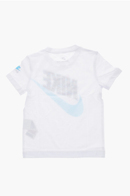 T-Shirt Girocollo NEW WAVE FUTURA con Logo Stampato