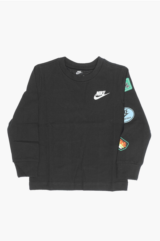 T-Shirt Girocollo RETRO STICKER a Manica Lunga