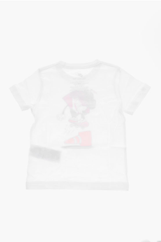 T-shirt Girocollo SKATEBOARD con Maxi Stampa Frontale