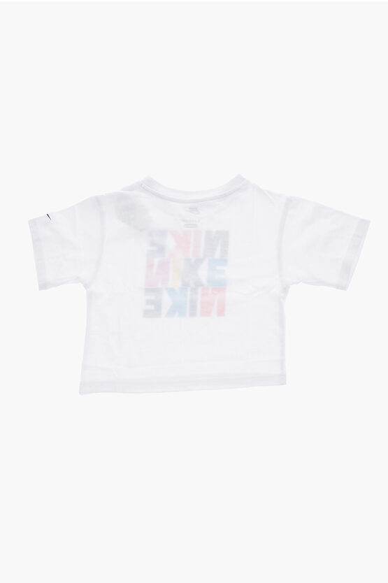 T-Shirt mit Rundhalsausschnitt und bedrucktem Logo