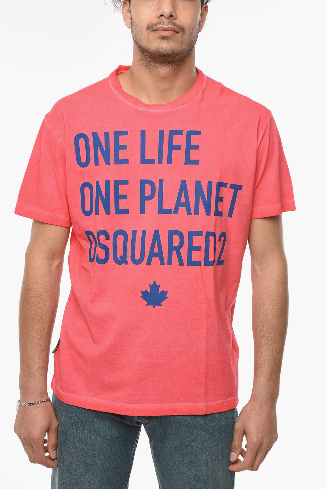 Dsquared2 T-shirt ONE LIFE ONE PLANET COOL FIT in Cotone