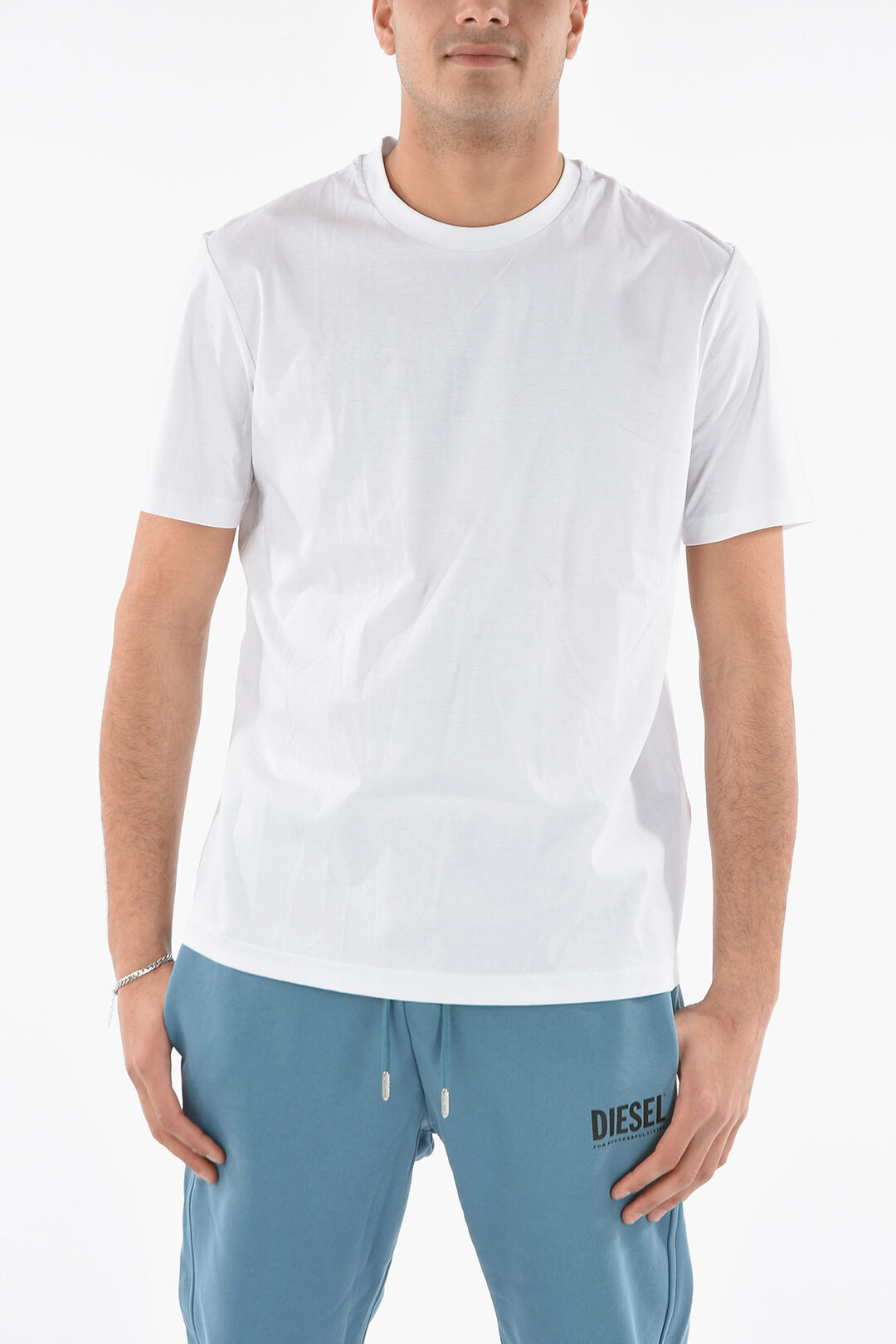 Canottiere Uomo Sport T Shirt Senza Maniche Girocollo Tinta Unita Tank - Foto 9