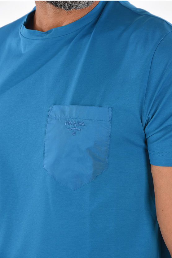 Prada T-shirt with Pocket men Glamood Outlet