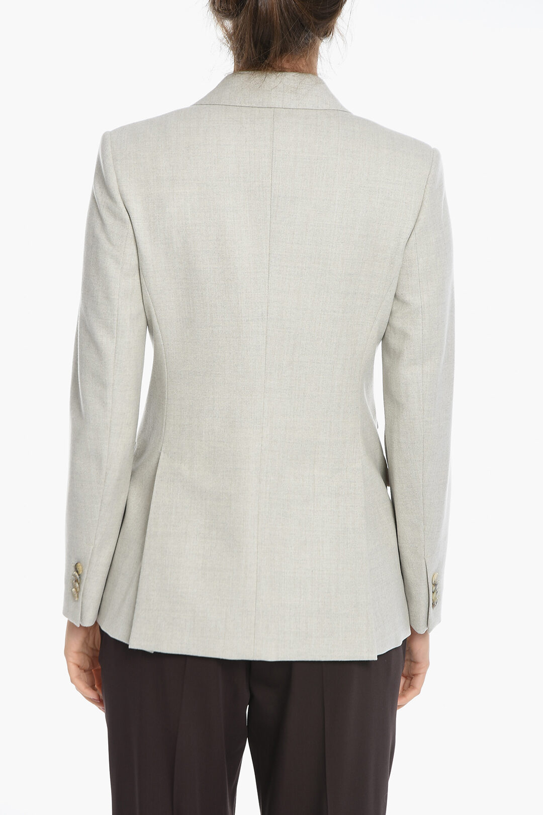 Max Mara Tailleur Slim Slim-fit Compact Jersey Blazer, Black