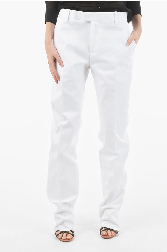 Shop Bottega Veneta Tailored Trousers With Side Bellows Pockets And Pleats
