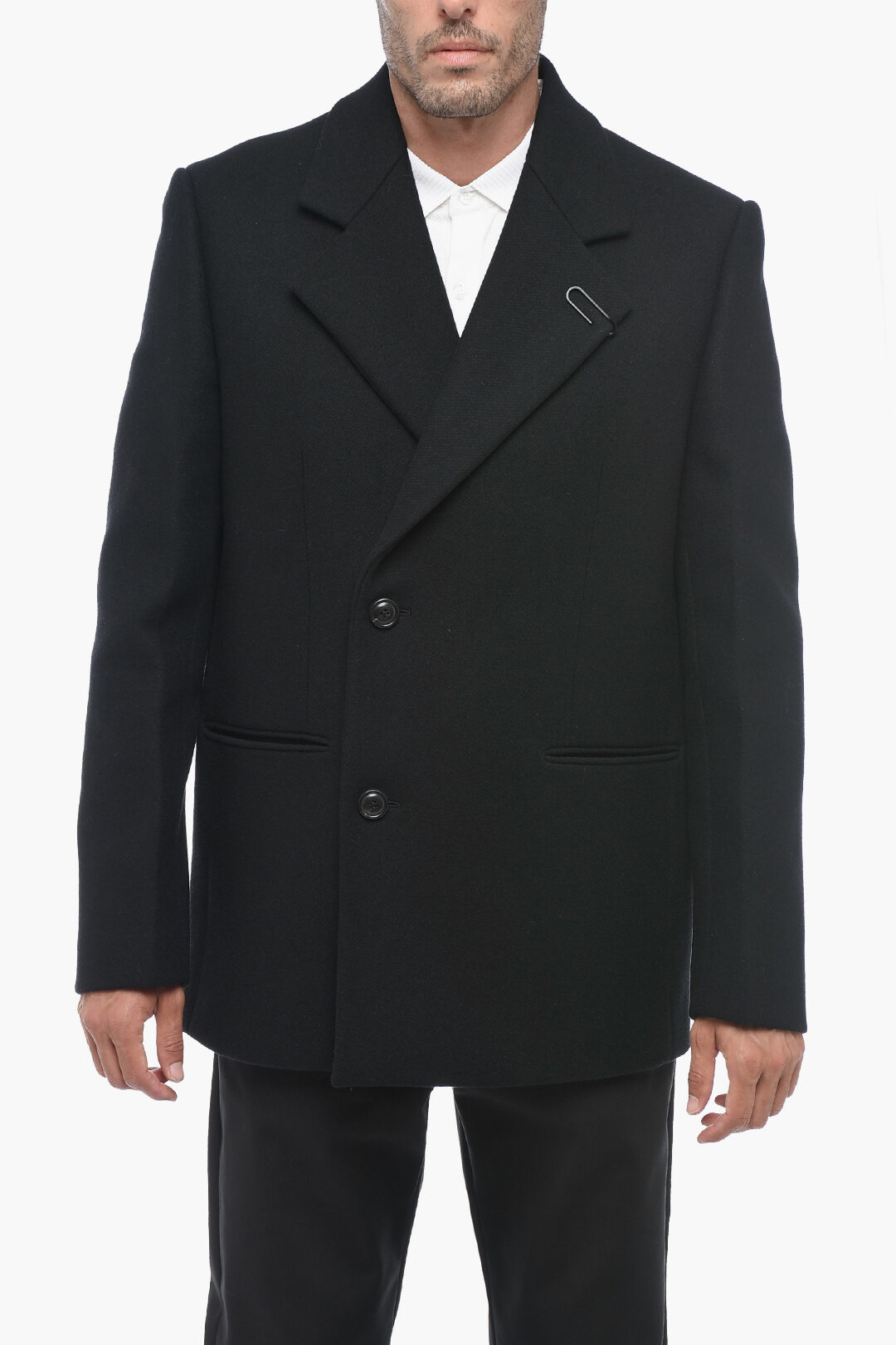 Off-White TAILORING Double-breasted BASIC Wool Blend Coat men - Glamood ...