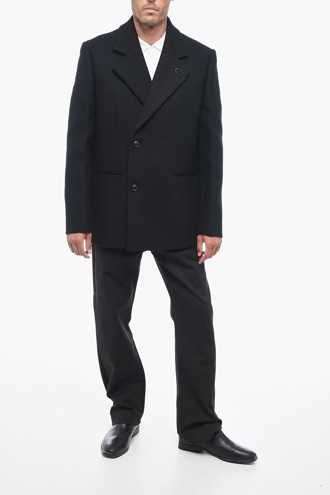Off-White TAILORING Double-breasted BASIC Wool Blend Coat men - Glamood ...