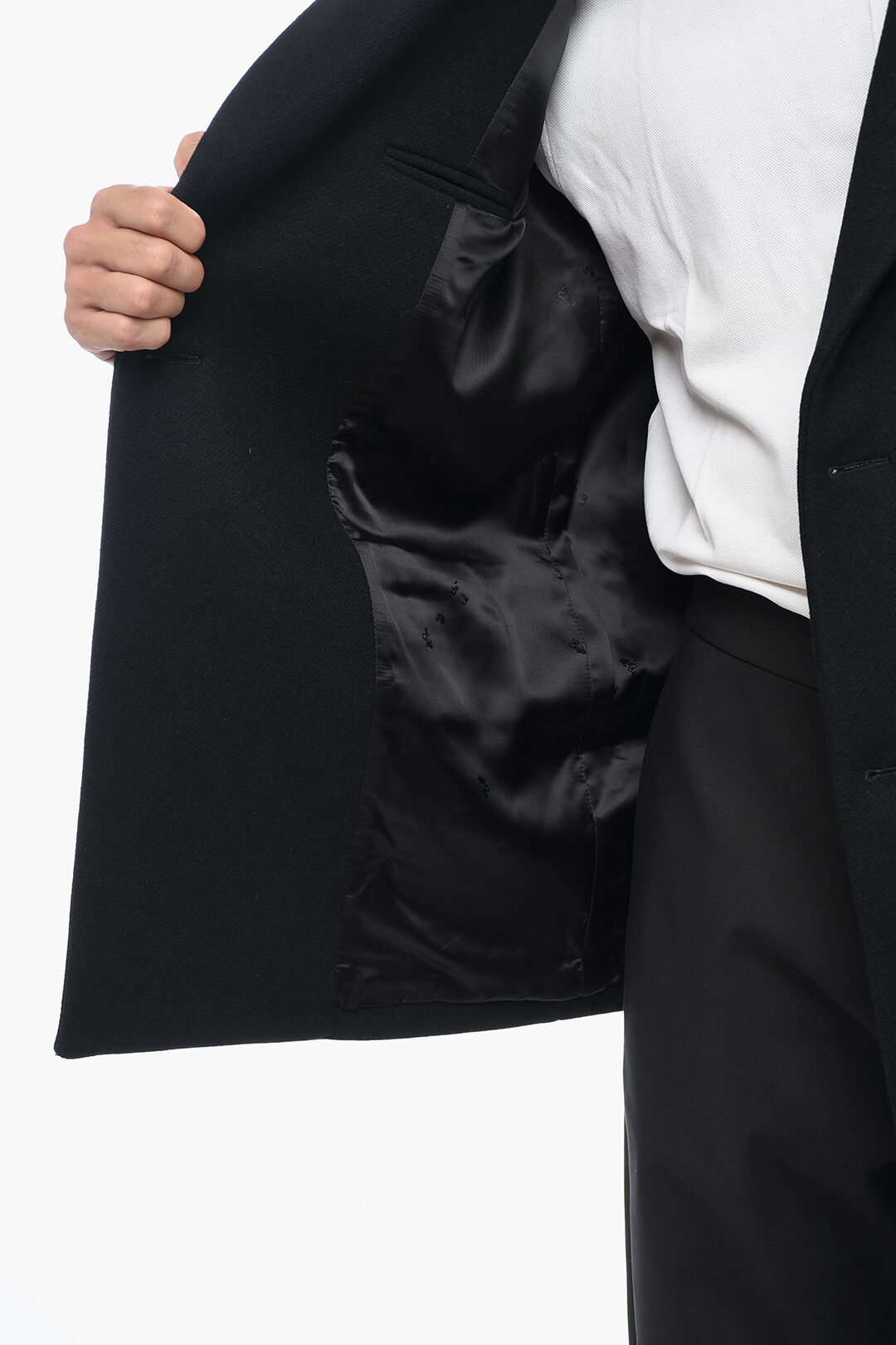 Off-White TAILORING Double-breasted BASIC Wool Blend Coat men - Glamood ...