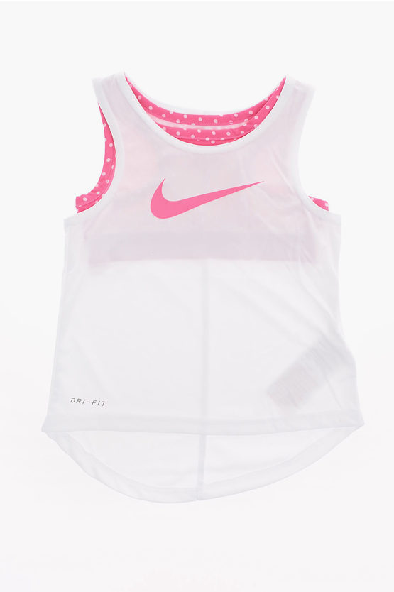 Nike Tank Dri-fit Top In White