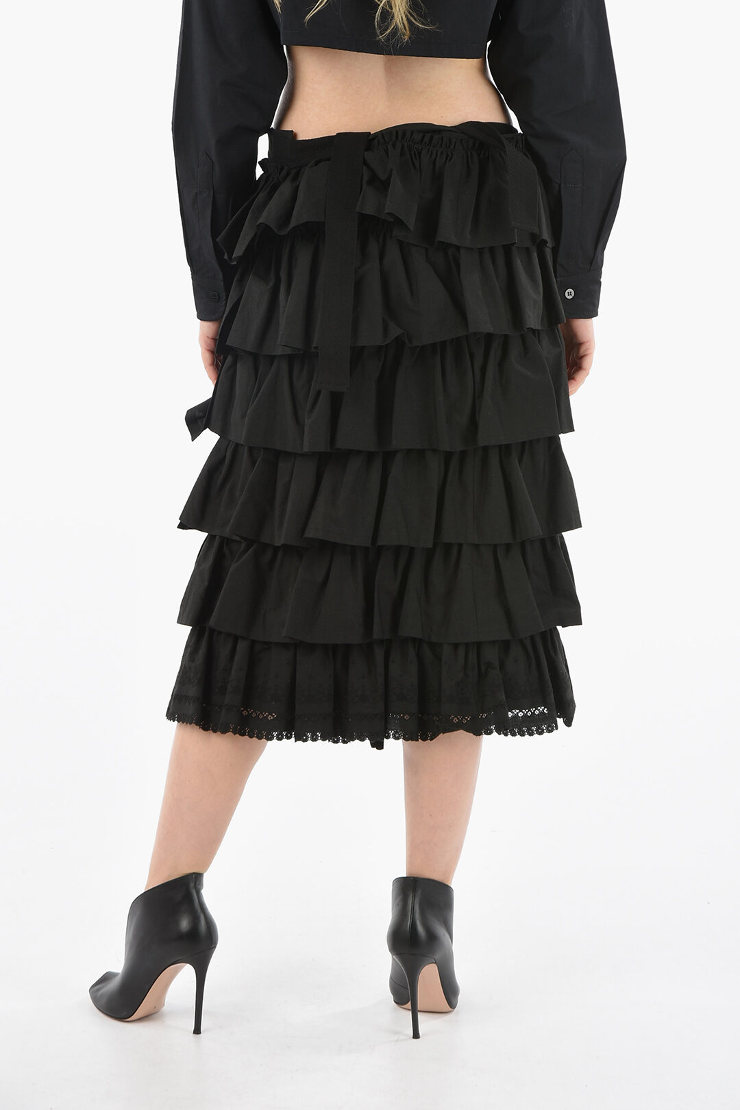 スカート COMME desGARCONS Ruffled gathered skirt 313152-38922-COMME-DES-GARCONS