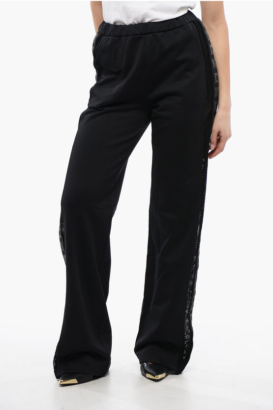 Dsquared2 Tape Detailed Straight Fit Sweatpants With Mesh Inserts
