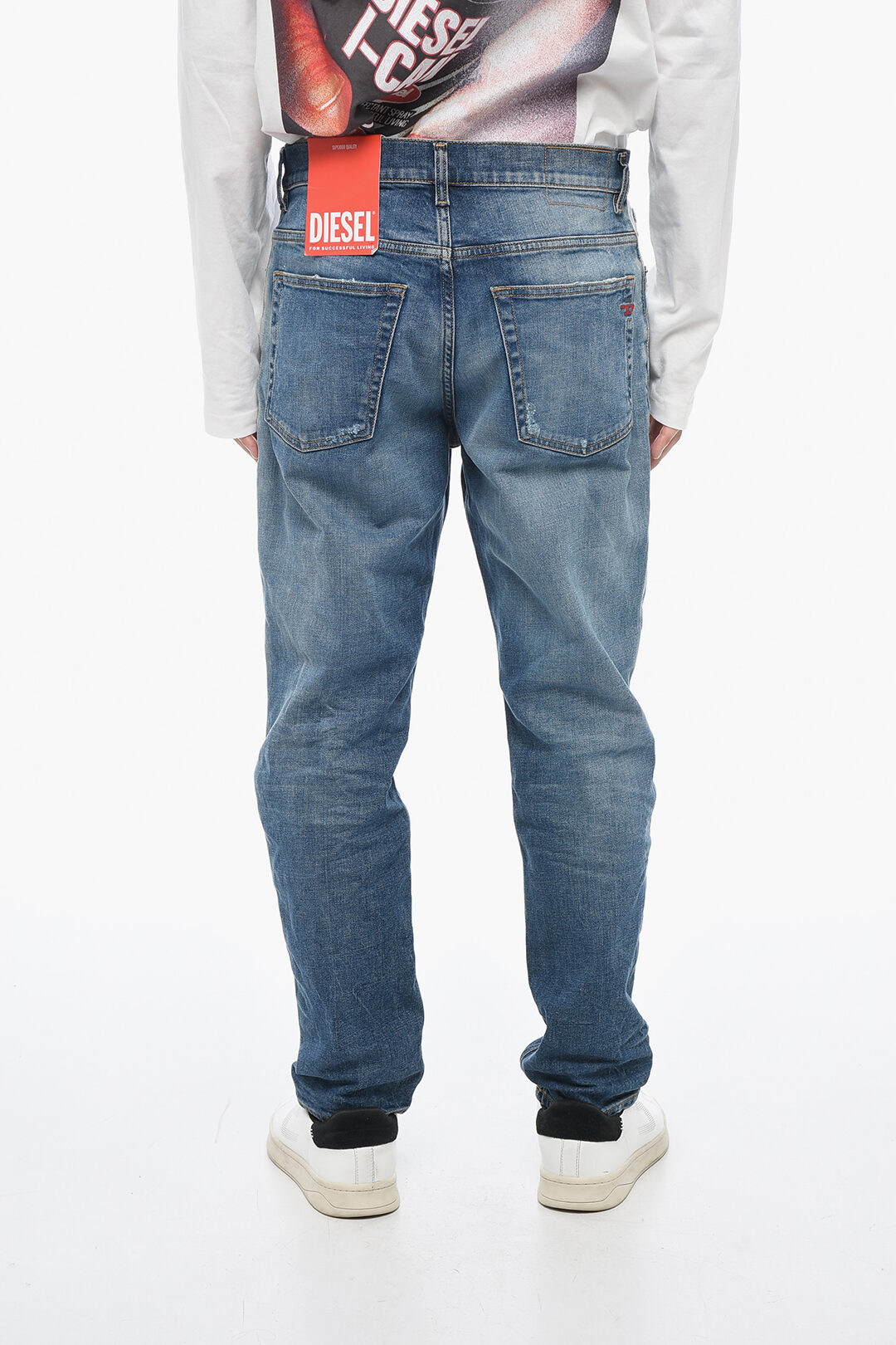Diesel Tapered D-FINING Denims with Tearing L.32 men