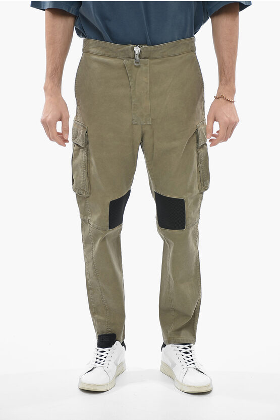 Balmain Tapered Fit Cargo Trousers In Brown