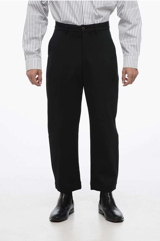 Shop Studio Nicholson Tapered Fit Ezra Pants With Belt Loops