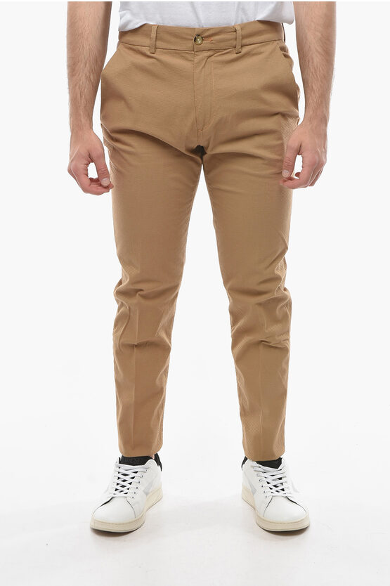 Cruna Tapered Fit Marais Chino Trousers In Brown