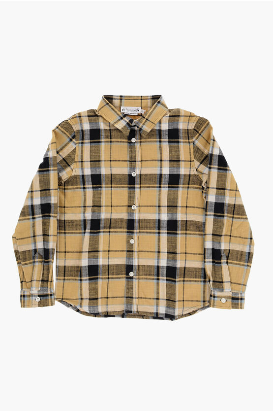 Tartan Check Shirt with Italian Collar