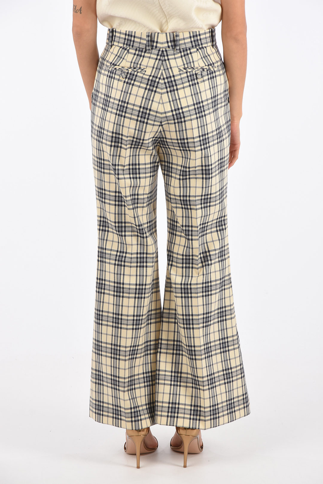Gucci checked trousers 570  liked on Polyvore featuring mens fashion  mens clothing mens pants  Mens brown dress pants Brown pants men  Mens pants casual
