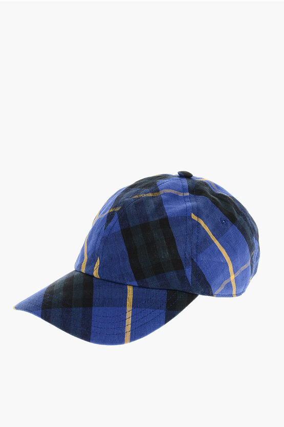 Tartan Linen Baseba… - image