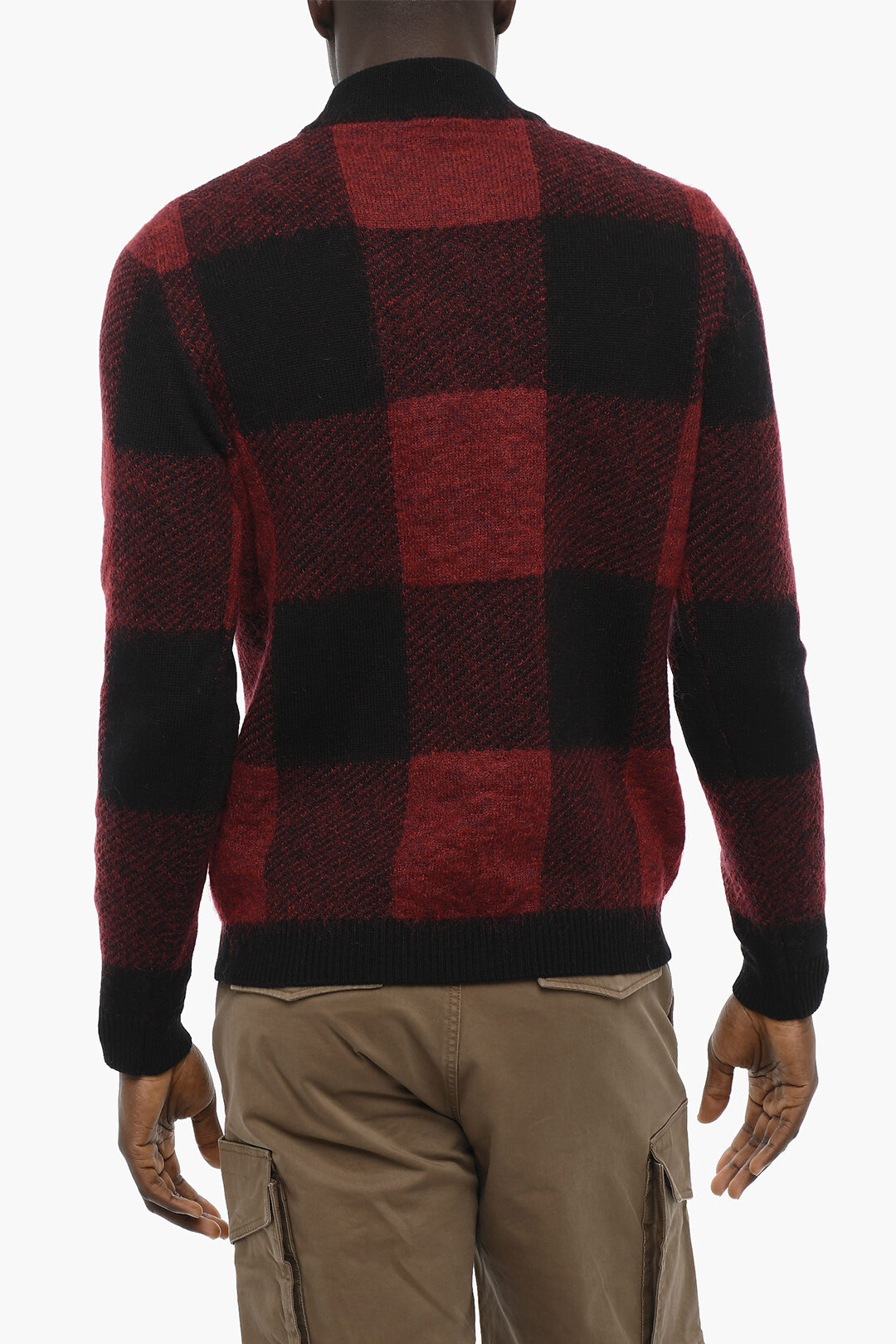 Woolrich Tartan Motif Mock Neck Sweater men Glamood Outlet