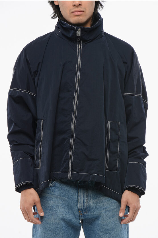 Bottega Veneta Tech Nylon Parka With Visible Stitichings