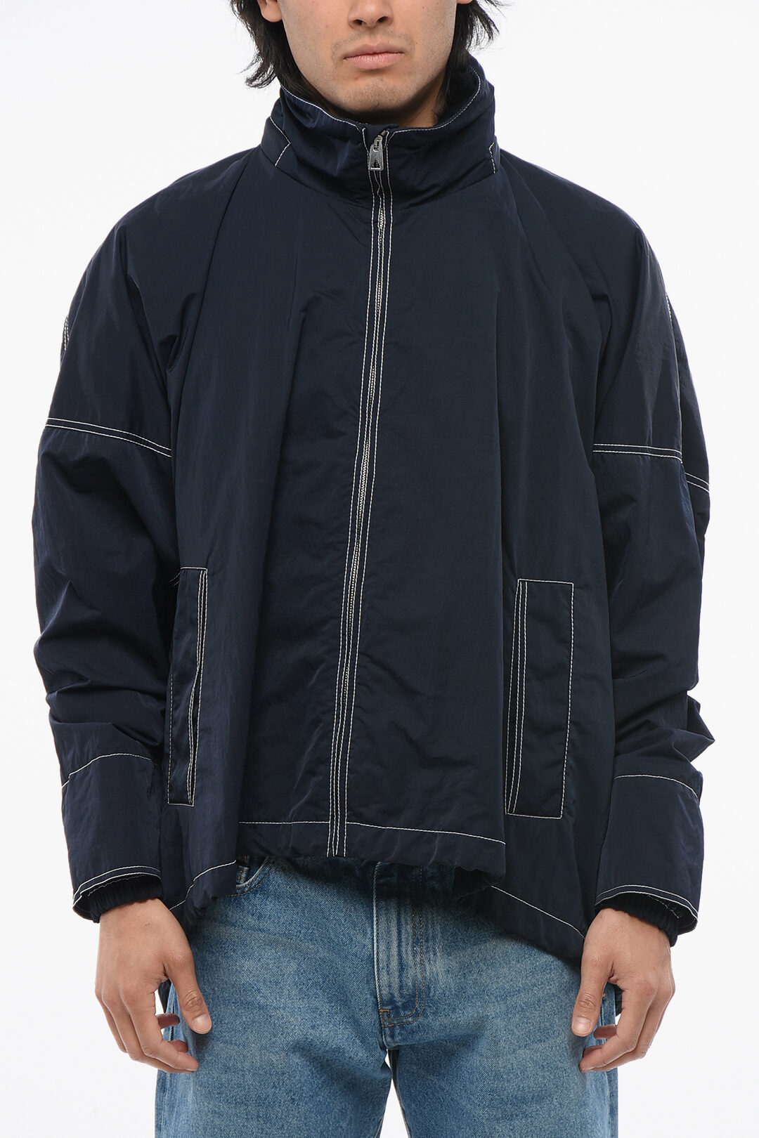 Bottega Veneta Tech Nylon Parka with Visible Stitichings men