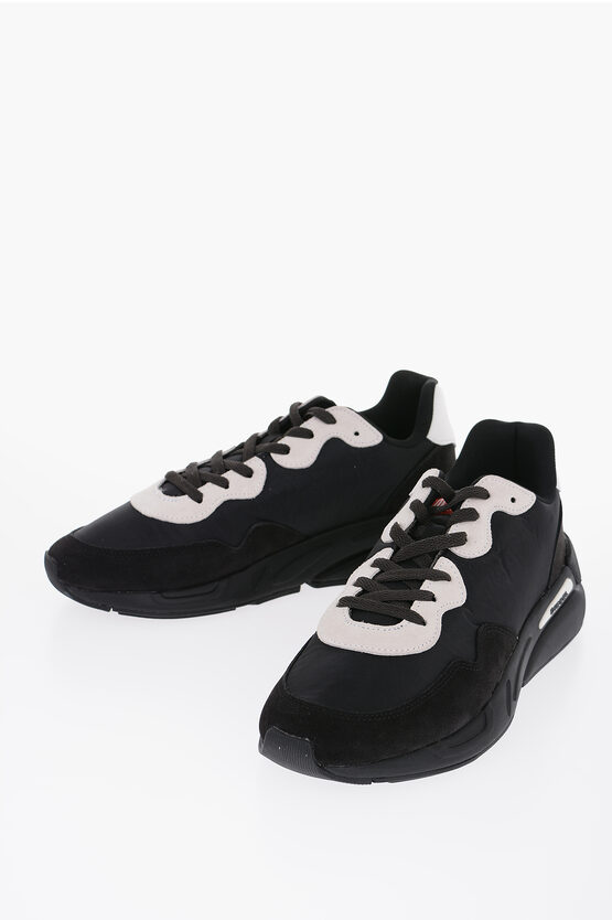 DIESEL TECHNICAL FABBRIC LACE-UP SERENDIPITY LIGHT SNEAKERS 