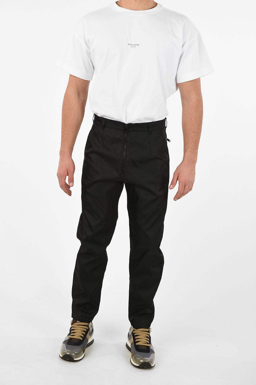 Mooie jurk sirene Muf Prada Technical Fabric Pants With Zip Ankle men - Glamood Outlet